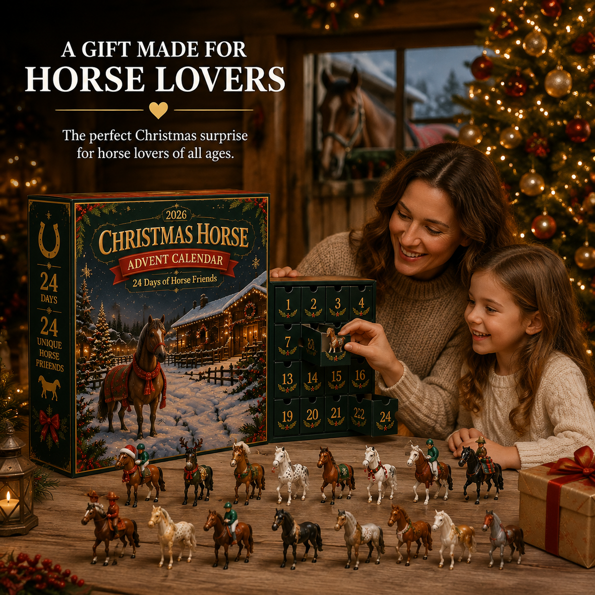 Christmas Stable Horses advent calendar